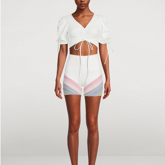 PORT DE BRAS Brand New Rainbow Bike Shorts - Picture 3 of 7